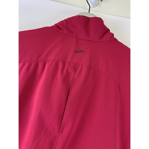 BOGO Brooks Silver Bullet Jacket Pink Zip Snap Shelter Tech Lightweight 220619 L - Picture 9 of 15